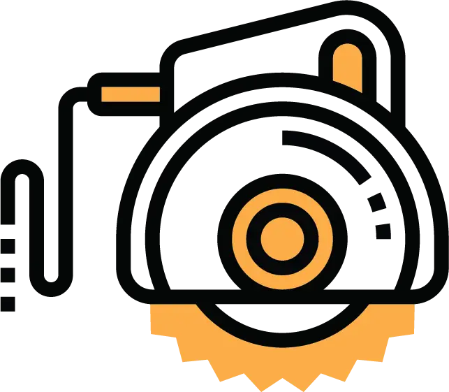 Circular Saw Construction Icon